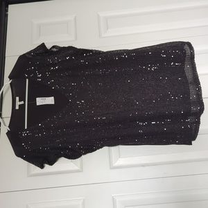 NWT Sequin ruffle sleeve T-shirt top from Maurices